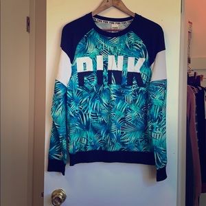 VS Pink tropical sweatshirt
